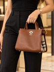 BURBERRY Cotswolds Tote Hazel Brown