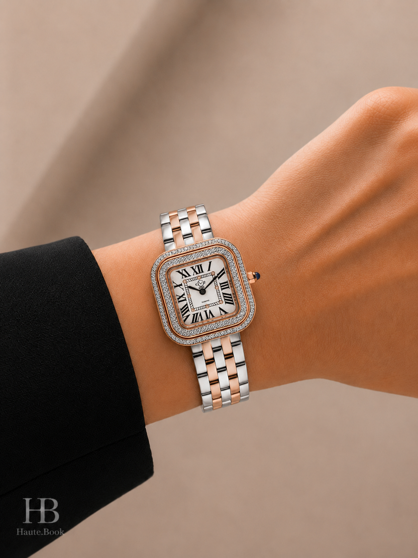 GV2 BY GEVRIL Bellagio Quartz White Dial Ladies Watch