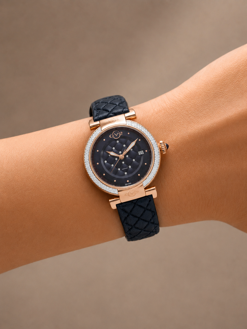 GEVRIL Berletta Vegan Black Dial Ladies Watch
