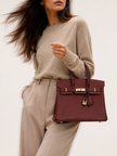 [Unused] HERMES Birkin 25 Bordeaux Togo