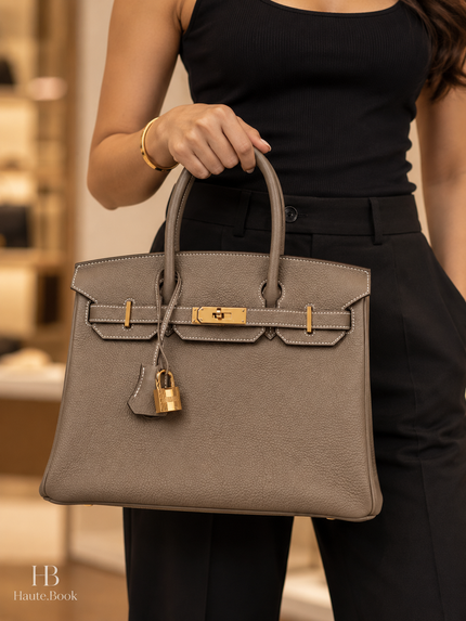 [Unused] HERMÈS Birkin 30 Etoupe Togo GHW