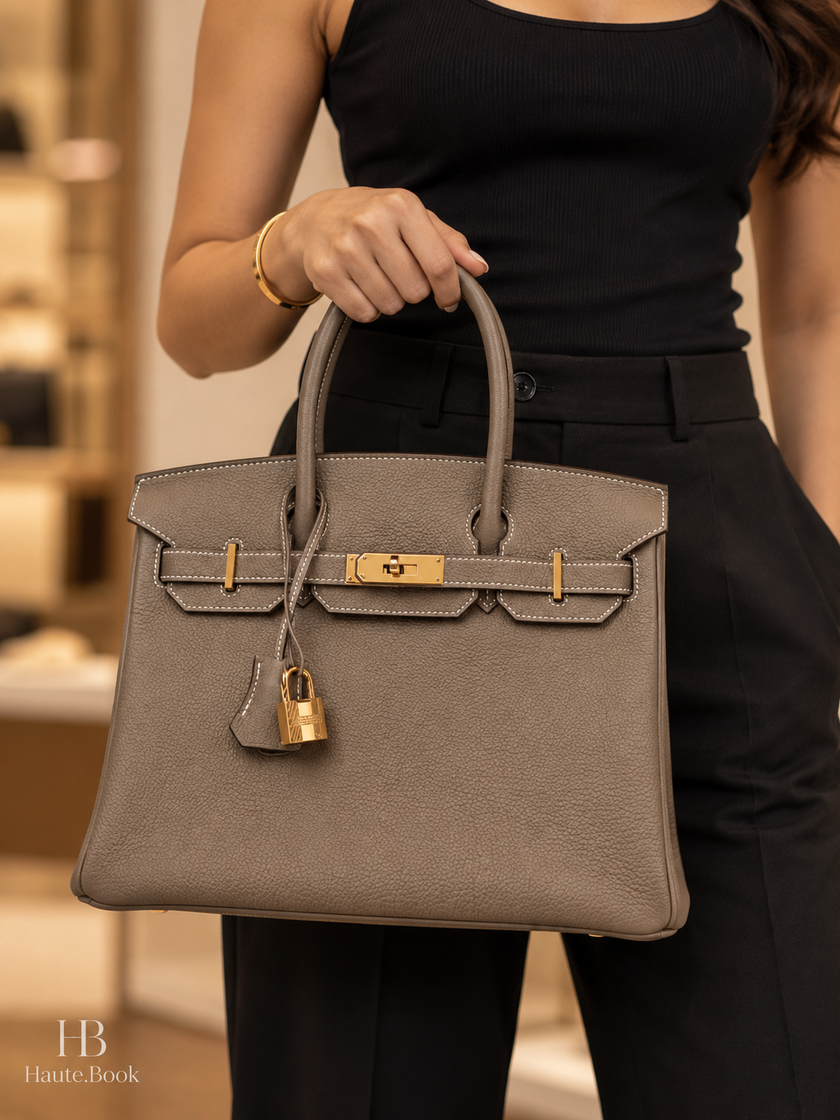 [Unused] HERMÈS Birkin 30 Etoupe Togo GHW