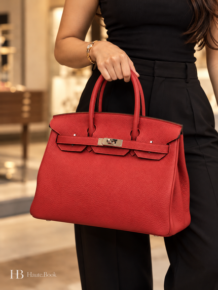 [Unused Condition] HERMÈS Birkin 30 Rouge Togo PHW