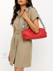 BOTTEGA VENETA The Chain Pouch Shoulder Bag Red