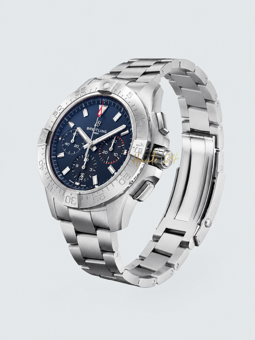 BREITLING Avenger B01 44mm Chronograph Black Dial AB0147101B1A1