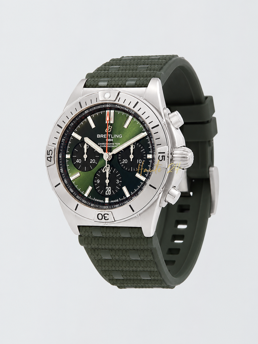 BREITLING Chronomat B01 Green Dial AB0134101L2S1