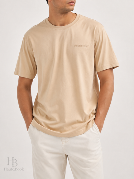 [At India] BURBERRY Crew Neck Logo T-Shirt