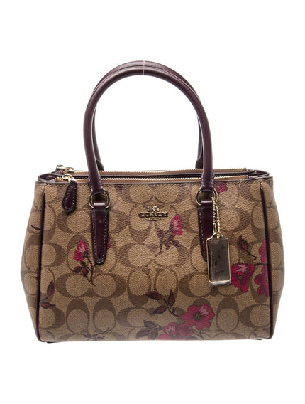 COACH Floral Print Top Handle Bag