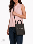 CELINE Vertical Cabas Brown/Black