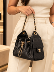 [Price on Request/Brand New] CHANEL 25 Mini Handbag Black