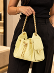[Price on Request/Brand New] CHANEL 25 Mini Handbag Light Yellow