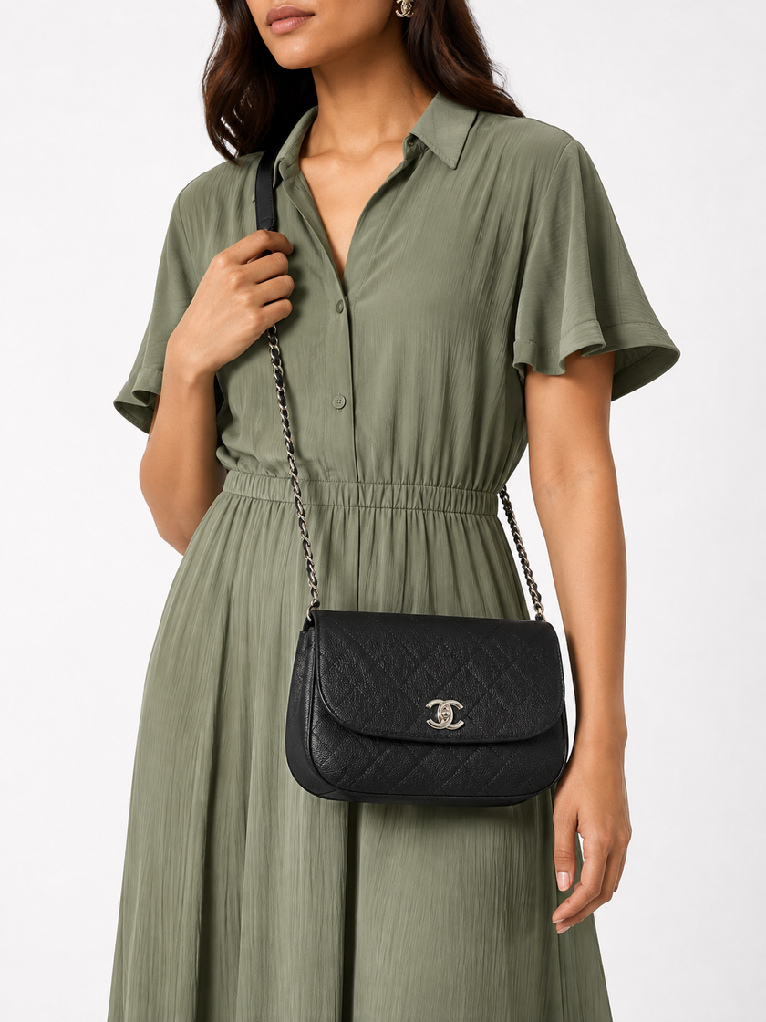[Like New] CHANEL Leather Shoulder Bag