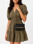 [Excellent] CHANEL Leather Wallet On Chain Shoulder Bag