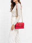 CHANEL Small Coco Luxe Flap Bag Red Calfskin