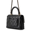 [Brand New] CHANEL Matelasse Coco Handle Chain Shoulder Bag Black