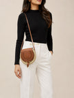 CHLOE Raffia Marcie Basket Bag Small