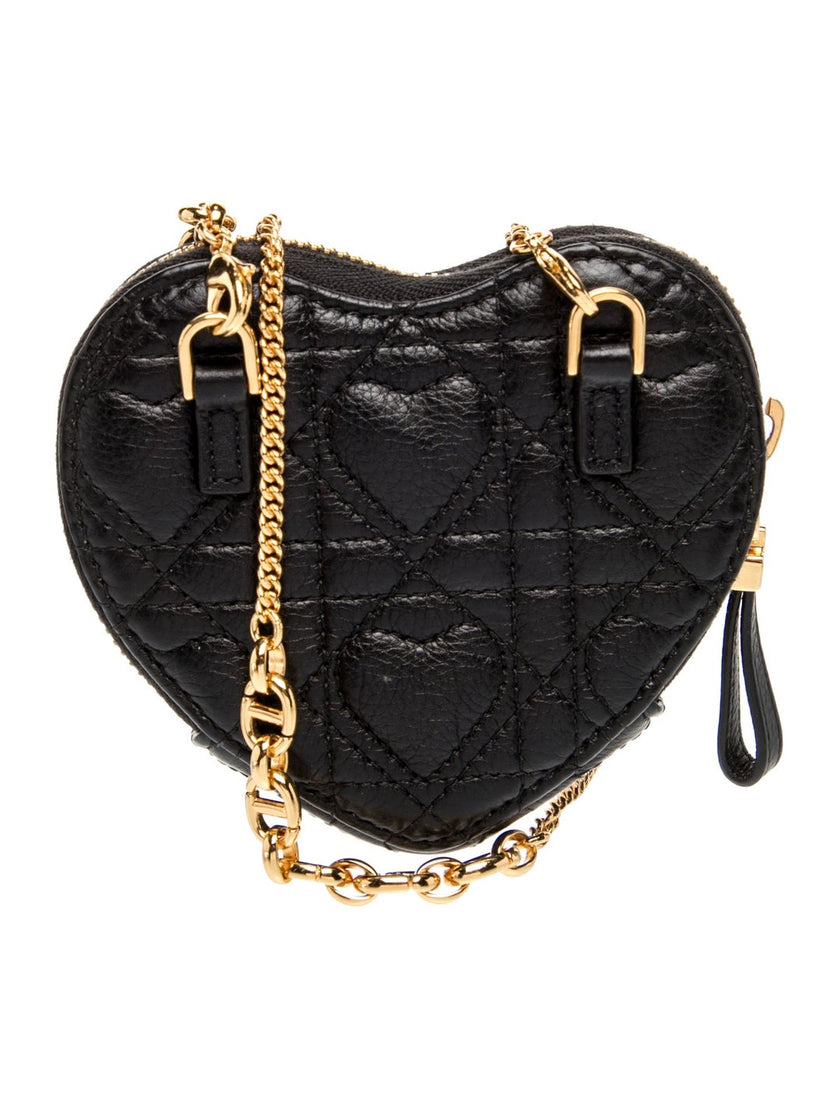 DIOR Leather Le Coeur Mini Crossbody Bag