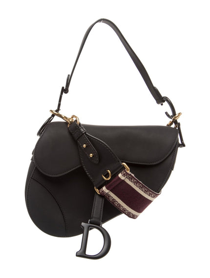 DIOR Leather Saddle Top Handle Bag