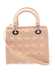 DIOR Cannage Lady Dior Medium Top Handle Bag