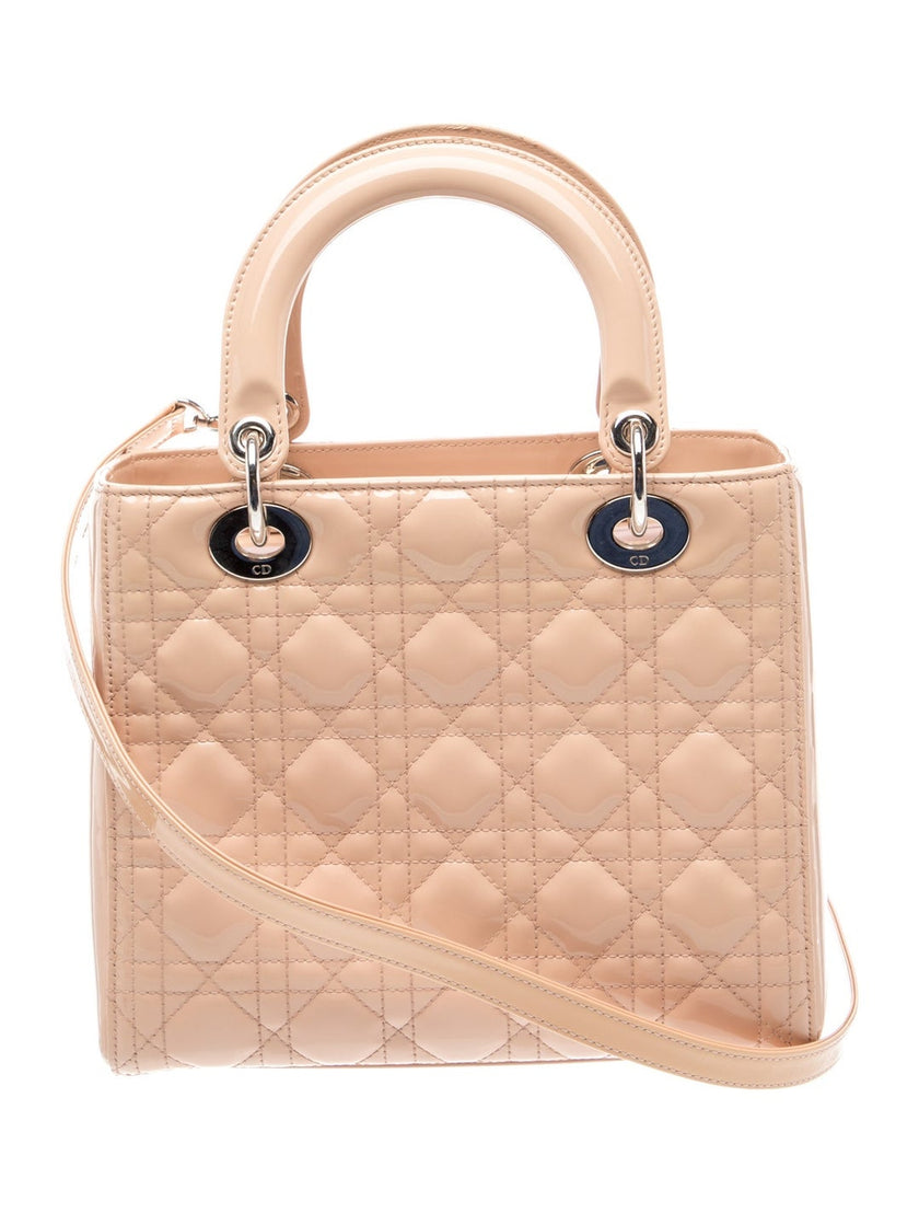 DIOR Cannage Lady Dior Medium Top Handle Bag