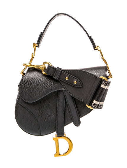 DIOR Leather Saddle Top Handle Bag