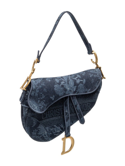 DIOR Oblique Jacquard Saddle Shoulder Bag