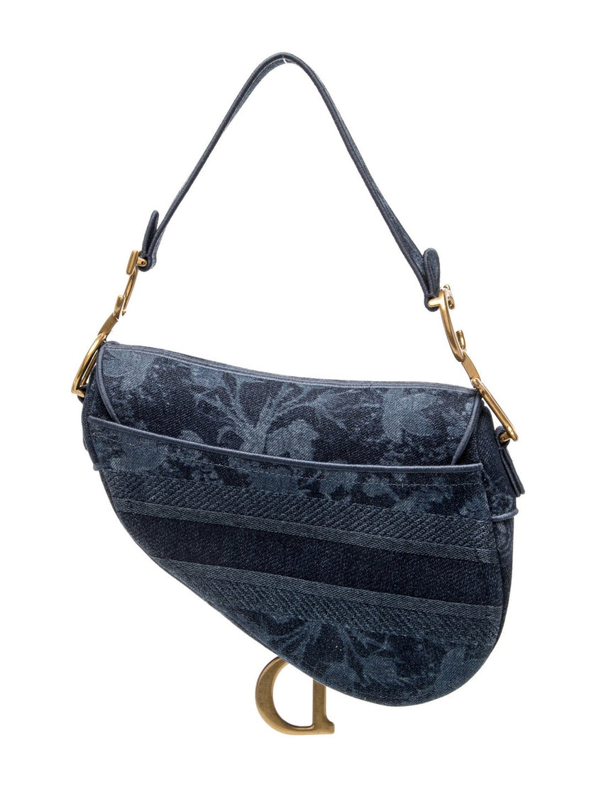 DIOR Oblique Jacquard Saddle Shoulder Bag