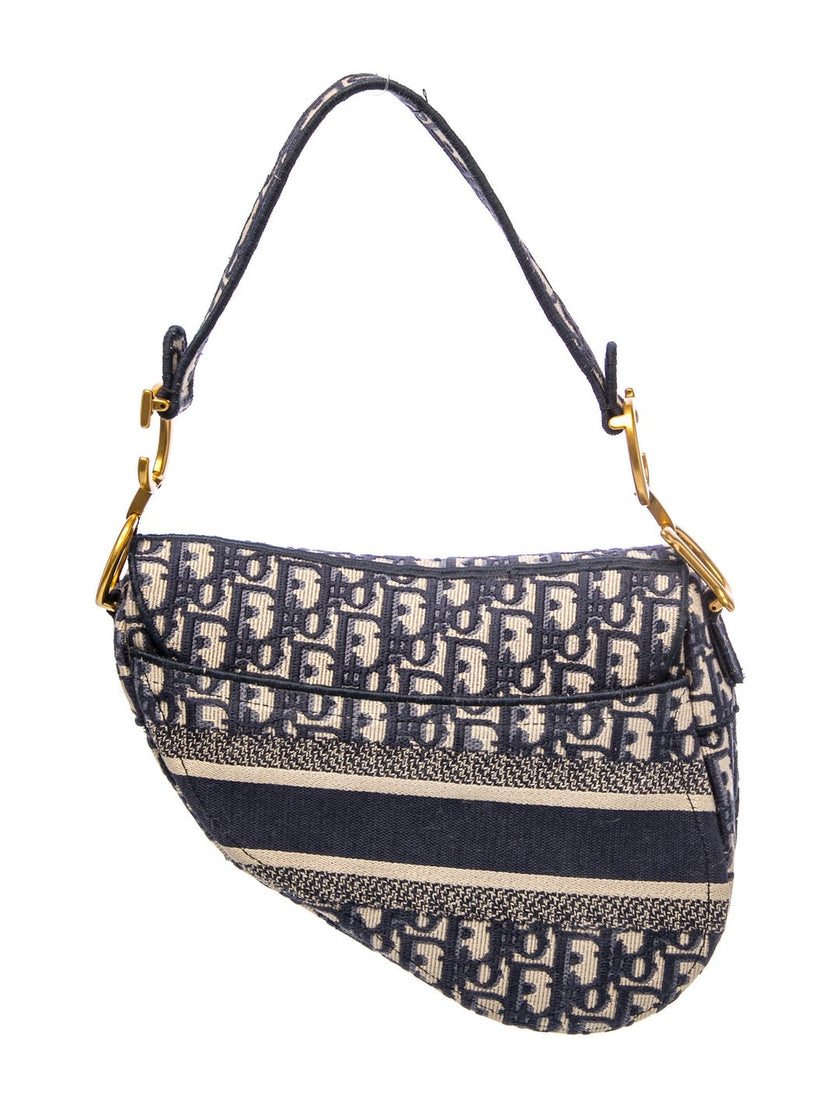DIOR Oblique Jacquard Oblique Saddle - Blue
