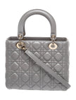 DIOR Cannage Lady Dior Medium Top Handle Bag