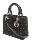 DIOR Cannage Lady Dior Medium Top Handle Bag