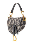 DIOR Oblique Jacquard Oblique Saddle Mini Top Handle Bag