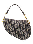 DIOR Oblique Jacquard Oblique Saddle Mini Top Handle Bag