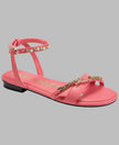 KARL LAGERFELD Christiano Logo Chain Ankle Strap Sandal