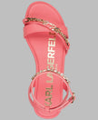 KARL LAGERFELD Christiano Logo Chain Ankle Strap Sandal