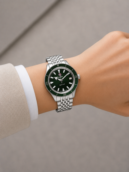 RADO Captain Cook Green Dial R32500323 37 mm