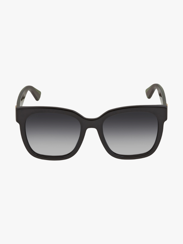 GUCCI Grey Gradient Square Ladies Sunglasses GG0034SN 002 54