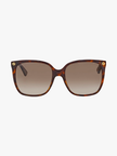 GUCCI Brown Gradient Cat Eye Ladies Sunglasses GG0022S 003 57