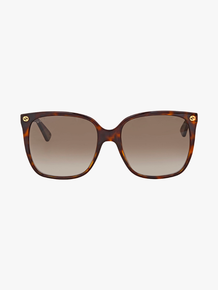 GUCCI Brown Gradient Cat Eye Ladies Sunglasses GG0022S 003 57