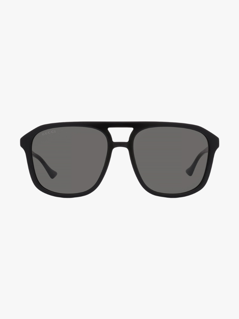 GUCCI Grey Navigator Men's Sunglasses GG1494S 001 57