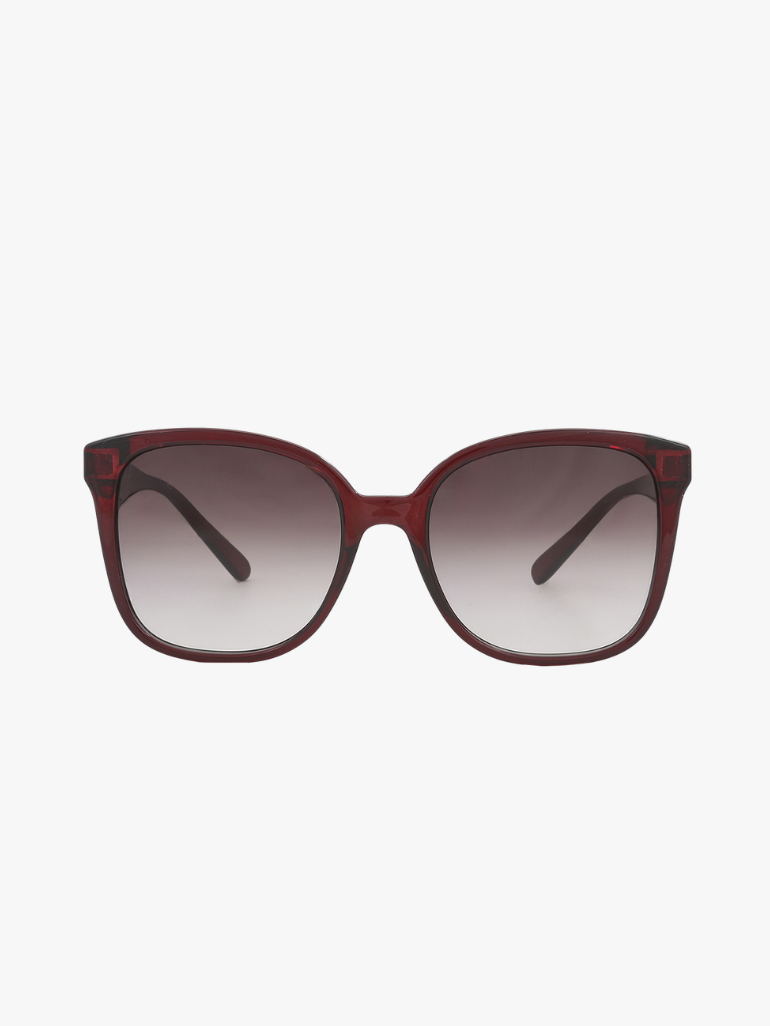 FERRAGAMO Salvatore Burgundy Gradient Square Ladies Sunglasses SF1072S 630 56