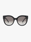 FERRAGAMO  Salvatore Grey Cat Eye Ladies Sunglasses SF1031S 001 53