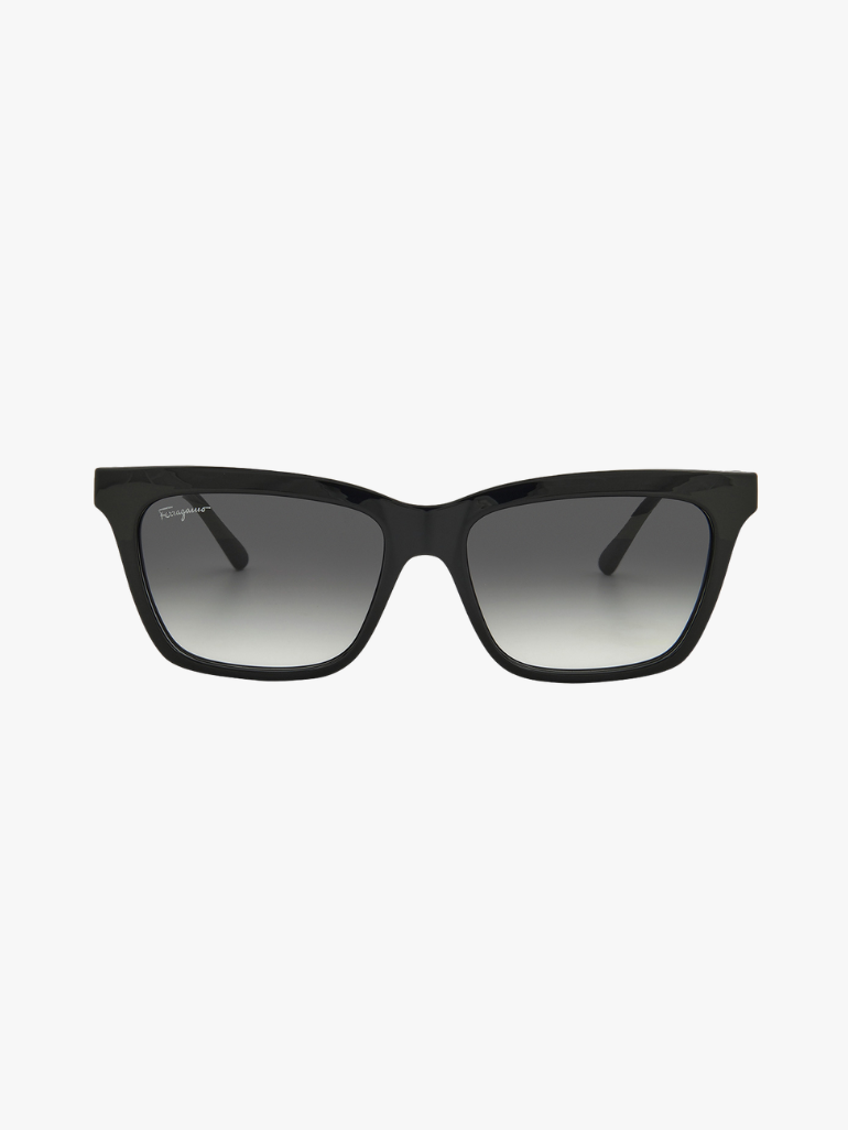 SALVATORE FERRAGAMO Grey Gradient Rectangular Ladies Sunglasses SF1027S 001 55