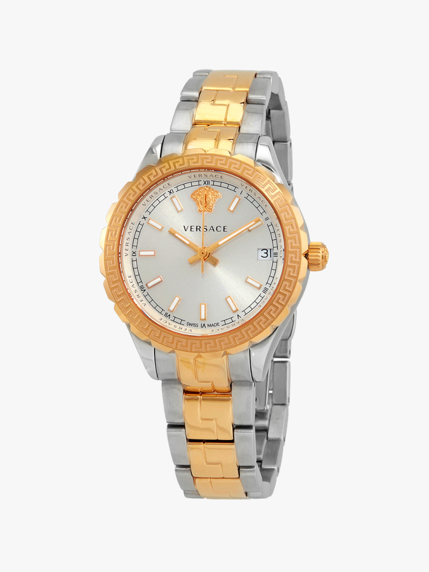 VERSACE  Hellenyium Quartz Silver Dial Ladies Watch V12030015
