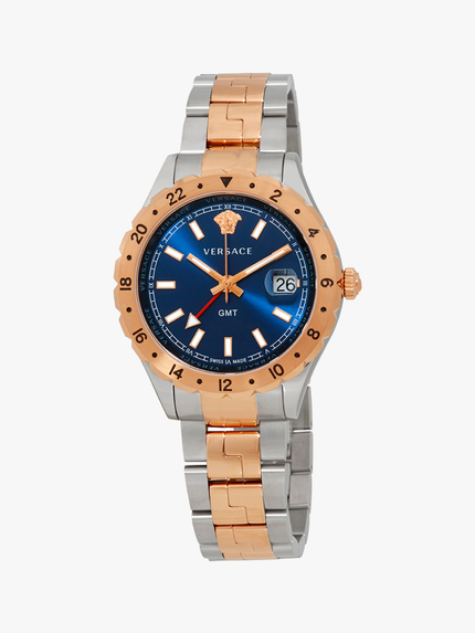 VERSACE Hellenyium GMT Blue Dial Men's Watch