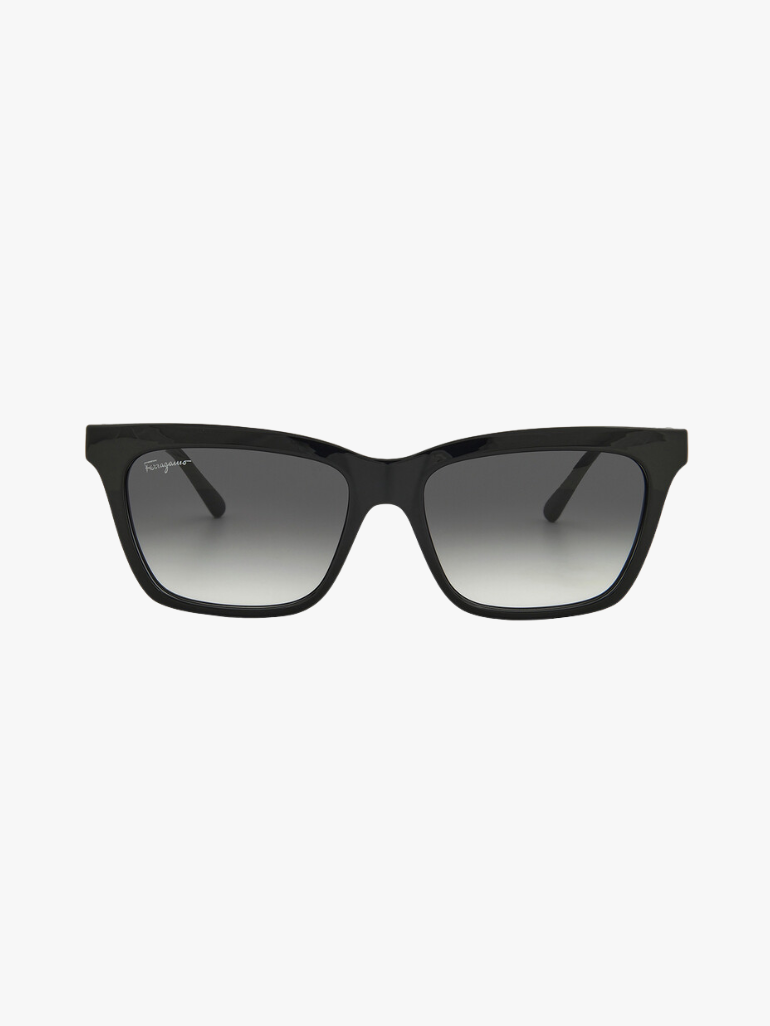 [At India] SALVATORE FERRAGAMO Grey Gradient Rectangular Ladies Sunglasses