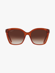 [At India] FERRAGAMO Salvatore Brown Gradient Butterfly Ladies Sunglasses