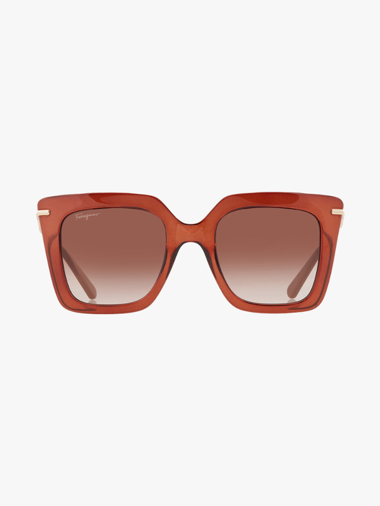 [At India] SALVATORE FERRAGAMO  Brown Gradient Butterfly Ladies Sunglasses SF1041S