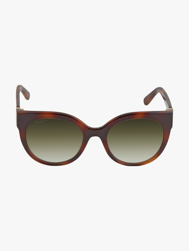 FERRAGAMO Salvatore Green Cat Eye Ladies Sunglasses SF1031S 214 53
