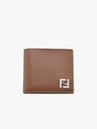 FENDI FF Squared Bi-Fold Wallet -  Brown