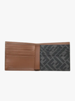 FENDI FF Squared Bi-Fold Wallet -  Brown